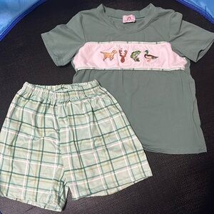 Toddler outdoorsmen summer outfit size 3